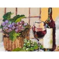 thumbnail image 2 of Slivka, Jane 32x25 Black Ornate Wood Framed with Double Matting Museum Art Print Titled - Classic Wine Still Life, 2 of 4