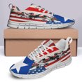 thumbnail image 4 of Puerto Rico Shoes Men Women Running Tennis Shoes Breathable Casual Puerto Rico Flag Sneakers White Size 9.5, 4 of 5