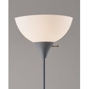 Mainstays 72‘’ Gray Combo Floor Lamp With Reading Lamp, Modern Design