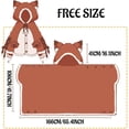 thumbnail image 4 of Cute Fox Costume Blanket, Halloween Blanket, Adult Wearable Blanket, Fox Blanket Hoodie Oversized Soft Sherpa Hoodie Women Throw Cloak Wrap Soft Throw Blanket, 4 of 9