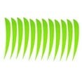 thumbnail image 4 of 12 Pieces Archery Hunting Arrow Feather Fletching Target Universal Arrow Right Wing Fletches 4 inch Fluorescence Green, 4 of 9