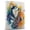 Alaskan Malamute, variant on Barbet Dog Playing Saxophone Wall Stretched Canvas Size 8x12 – Barbet Canvas Art for Dog Lovers, Saxophone Canvas Wall Decor