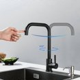 thumbnail image 4 of Stainless Steel Kitchen Faucet with Durable Surface Treatment, Single Handle for Black Kitchen Accessories_Perfect Gift, 4 of 4