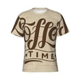 thumbnail image 4 of Vsdgher Coffee Time (2) Print Men's Dry Fit Mesh Athletic Shirts Moisture Wicking Tennis T-Shirt Tops, 4 of 9