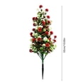 thumbnail image 3 of Doghiosgha Artificial Flower Stake Faux Floral Garden Stake for Home Front Porch Patio Wedding Decor, 19.7 Inch, Red, 3 of 6