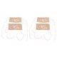 thumbnail image 1 of Funda Trasera para Silla, 4 Uds., Estilo Retro, Patrón MR Mrs, Funda Antideslizante para Silla De Lino Lavable Y Duradera para Fiesta En Casa, Cafetería Y Oficina, 1 of 14