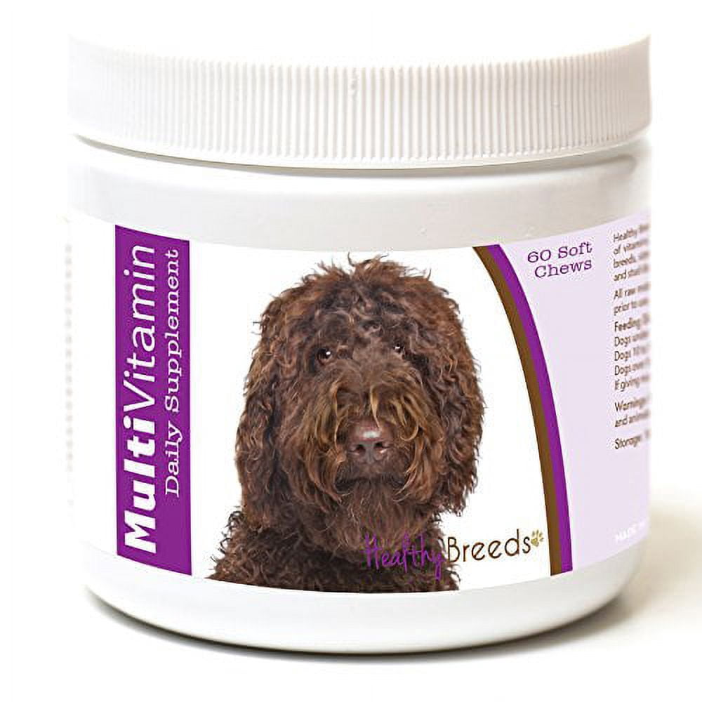 Healthy Breeds Dog Multi-Vitamin Soft Chew for Labradoodle, Daily Vitamin and Mineral Supplement, 60 Count