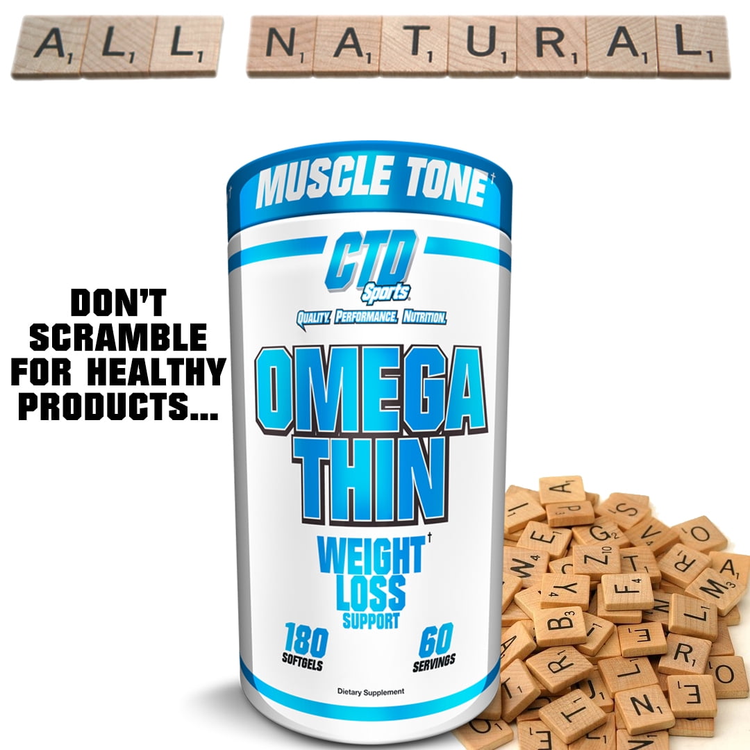 CTD Sports Omegathin 180 Softgels - Essential Omega-3 Supplement for Wellness and Vitality