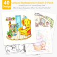 thumbnail image 3 of Set de libros para colorear Duyabe de 3 libros, 36 marcadores y 12 bolígrafos con glitter, 3 of 8