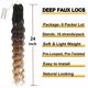 thumbnail image 2 of 24 Inch Faux Locs Crochet Hair 6 Packs Soft Locs Crochet Hair Pre Looped Curly Wavy Goddess Locs Crochet Braids for Women 1B/30/27, 2 of 5