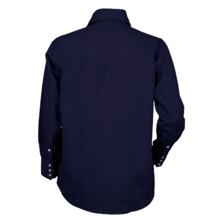 Flame Resistant FR Shirt 100 C Light Weight XLarge Navy Blue