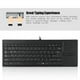 thumbnail image 1 of Puerto HUB con panel táctil incorporado y cable USB Teclado ultrafino con 86 teclas silenciadas para escritorio de computadora portátil, 1 of 12
