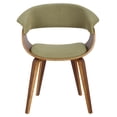 thumbnail image 5 of Carson Carrington  Samantha Dining/Accent Chair - Set of 2 Green Fabric/Walnut Wood, 5 of 5