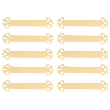 

20pcs Unique Napkin Clasps Elegant Napkin Rings Snowflake Napkin Adornments