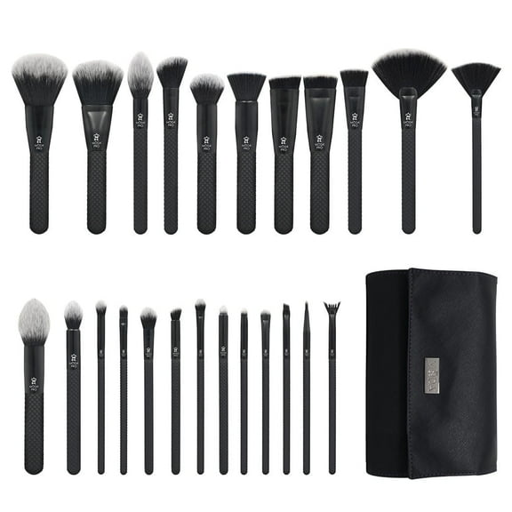 Moda Brush Pro Wrap 25-Piece Full Face Makeup Brush Kit