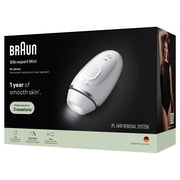 Braun IPL Silk-Expert Mini Laser Hair Removal at Home, Permanent Hair Reduction for Women and Men with Pouch, Venus Razor, PL1103