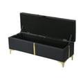 thumbnail image 6 of Harper & Bright Designs 2-Pieces Bedroom Sets, Queen Size Upholstered Platform Bed with Hydraulic Storage System, Storage Ottoman with Metal Legs, Black, 6 of 9