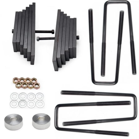 3" Adjustable Front Leveling Lift Kit Compatible with 1999-2004 Ford F-250 F-350 Super Duty 4x4 4WD Models