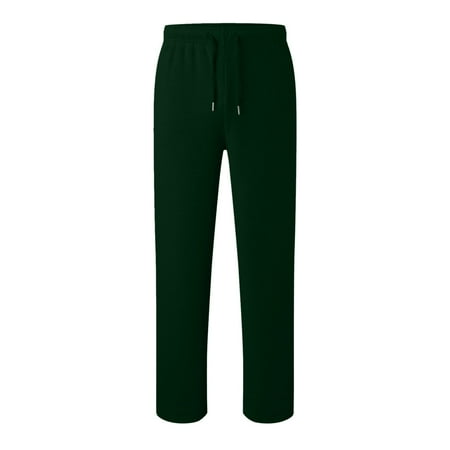 GBSYEWXS Toddler Children Girls Pants Size 15 Years--16 Years Straight Full-Length Drawstring Waist Comfortable Relaxed Dark Green Trousers