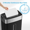 thumbnail image 4 of Shredder for Home Office, 4 Gallons 8-Sheet Cross Cut Credit Card Shredder, Small Paper Shredder for Home Use, 4 of 6
