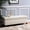 Ivory, variant on Fabric Blue Ottoman for Board Game Storage - Keep Living Room Tidy and Provide Extra Seats