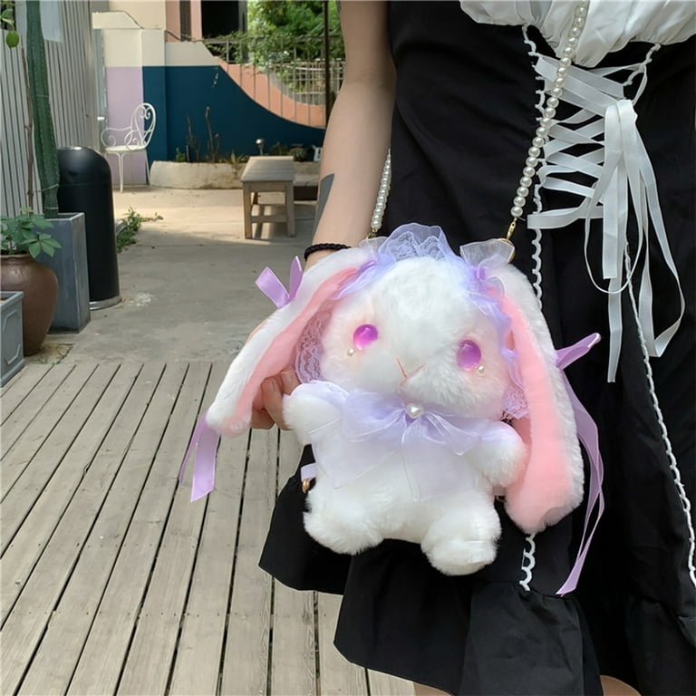 Kawaii Rabbit Crossbody Bag, Cute Anime Shoulder Bag, Cartoon Jk Uniform  Lolita Girls Handbag - Temu