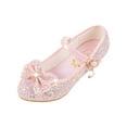 thumbnail image 6 of Mepaouo Girls Dress Mary Jane Pumps Bow Low Heels Party Wedding Princess Shoes for Little Kids(Pink,32), 6 of 9