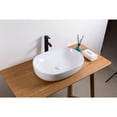 thumbnail image 4 of Ruvati Rvb0424 Vista 24" Oval Porcelain Vessel Bathroom Sink - White, 4 of 8
