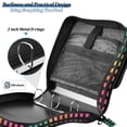 thumbnail image 4 of FORMRS Zipper Binder with Shoulder Strap 2-inch Ring 500 Sheet Capacity File Bag, Pink Block Pattern, 4 of 5