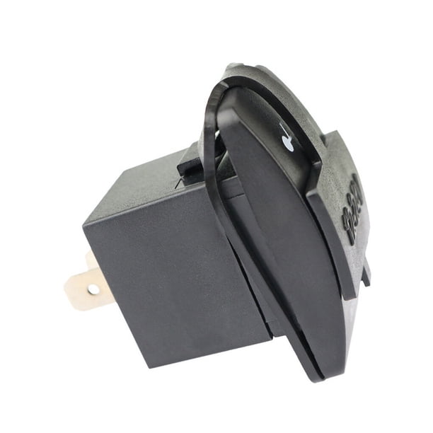 sweethay de coche Universal de 5V 3.1A, puertos USB duales a prueba de agua, adaptador automático, de teléfono a prueba de Bombillas para automóviles Azul