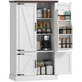 thumbnail image 1 of HOMCOM Pantry Cabinet, Kitchen Storage Cabinet with 6 Door Racks, White, 1 of 10