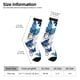 thumbnail image 2 of Fotbe Blue Flying Butterflies Calcetas Largas con Estampado para Hombre y Mujer – Calcetas de Compresión Transpirables y Elásticas, Viajar y Uso Diario Talla 5-11, 2 of 6