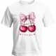 thumbnail image 1 of Camisetas informales de manga corta con lazo de cereza para hombre, camisetas gráficas para el Día de San Valentín, 1 of 8
