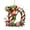 Christmas Elf #D, variant on FACESOW Acrylic Letter Ornament for Christmas Tree, 3.15 Inches Alphabet Hanging Decoration for Personalized DIY Xmas Pendant, Display on Wall Door Window and Home Festive Decor, J Style