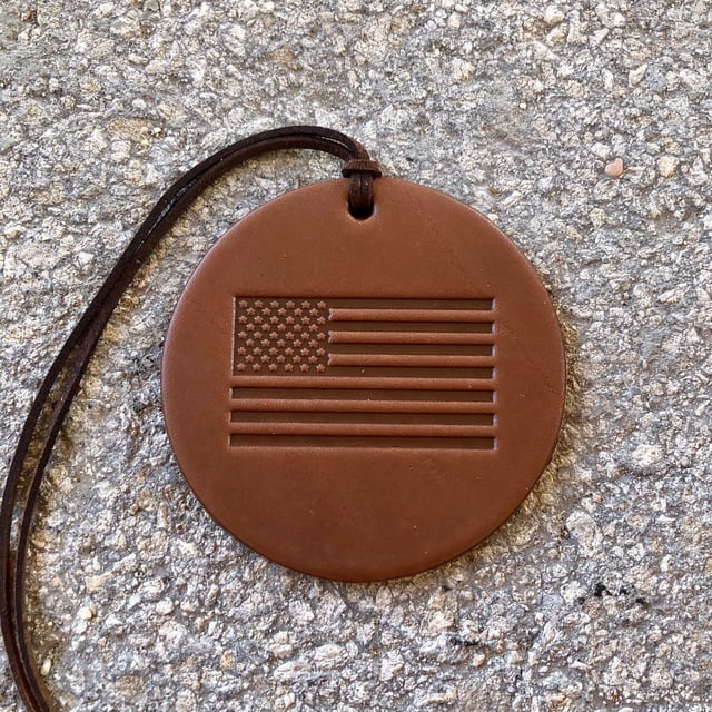 Ambientador de cuero para auto Air Flair, bandera Old Glory