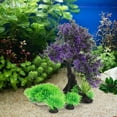 thumbnail image 1 of Raindrops 1Set Compact Purple Aquarium Plant Decor Fake Water Plant for Fish Tank, 1 of 6
