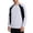 White-A, variant on Daiosportswear Men's Long Sleeve Round Neck Basketball Training Sport T-Shirt Color Block Running Fitness Top White-A XL