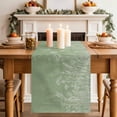 thumbnail image 2 of Table Runner 48 Inches Long for Kitchen Dining, Sage Green Wildflowers Dresser Scarf Farmhouse, Dining Table Decorations for Wedding/Parties, Modern Floral Butterfly Plant 13 x 48 In, 2 of 8