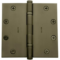 Baldwin 1051050I Ball Bearing Hinge, Satin Brass & Black