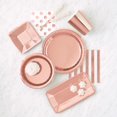 thumbnail image 2 of Rose Gold Foil Stripes Lunch Napkins, 16ct, 2 of 2
