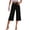 Black, variant on Capri Jeans for Women Wide Leg Trendy High Waisted Side Seam Stretchy Denim Capris Pants Summer Casual Jeans, L