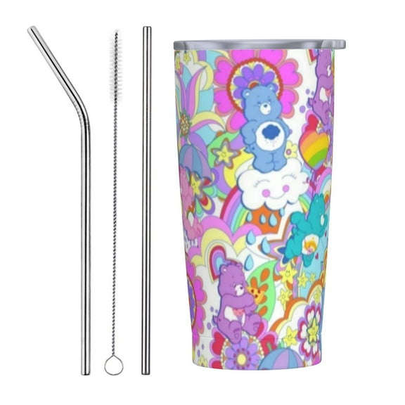 Care Bears Tumbler Vacuum Insulated Water Bottle Stainless Steel Insulated Coffee Travel Mug For Women men 20oz