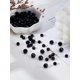 thumbnail image 1 of Pulsera de cuentas redondas de vidrio facetadas negras (32 facetas), 1 of 3