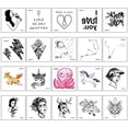 thumbnail image 1 of Pegatinas De Tatuaje Para Niños A Prueba De Agua Animal Mariposa Flor Diy Pegatinas De Tatuaje De Dibujos Animados Para Niños 20 Piezas Cateissary HA046386-09, 1 of 6