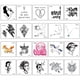 thumbnail image 1 of Pegatinas De Tatuaje Para Niños A Prueba De Agua Animal Mariposa Flor Diy Pegatinas De Tatuaje De Dibujos Animados Para Niños 20 Piezas sonducket HA046386-09, 1 of 6
