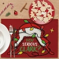 thumbnail image 4 of Christmas Vacation Placemats Set of 4, Xmas Classic Movie You Serious Clark Dining Place Mats Table Decor, Winter Funny Holiday Home Kitchen Decoration 12 x 18 Inch, 4 of 6
