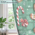 thumbnail image 4 of Yayeee Window Curtains Light Filtering 63"x42" Grommet Panel Pair Home Living Room Decor, Christmas Gingerbread, 4 of 7