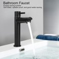 thumbnail image 4 of G1/2" Stainless Steel Single Cold Water Faucet for Sink, Black, Straight Type (No Tube), 4 of 4