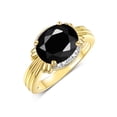 thumbnail image 1 of RYLOS Bagues pour Femmes Bague en or Jaune 14K 12X10MM Pierre Précieuse & Diamants Grande Bague pour Milieu Ou Doigt d'Aiguille Onyx d'Octobre Bijou Taille 8, 1 of 7