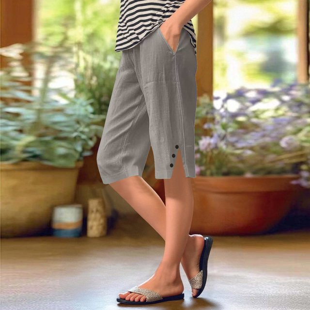 WILLBEST Pantalones Casuales de Mujer, de Cintura Alta, Elásticos, Cómodos, para Actividades al Aire Libre y Senderismo. Extra Grande